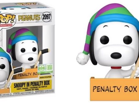 Cette Funko Pop de Snoopy tenant sa crosse de hockey sur glace est produite à seulement 5 000 exemplaires dans le monde.