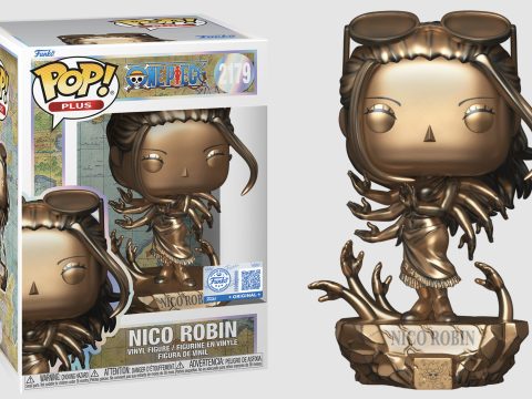 Au programme : la figurine Funko Pop de Nico Robin en version Bronze, directement inspirée de l’univers de One Piece.