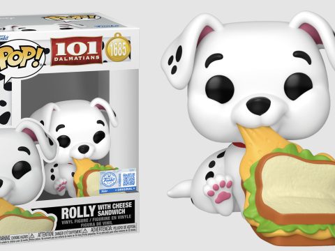 Rolly des 101 Dalmatiens débarque en Funko Pop Disney avec son sandwich au fromage.