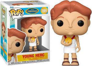 Funko Pop Disney Hercules jeune avec sa médaille d’or. Une version émouvante du futur héros inspirée du classique animé.