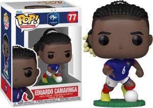 Le jeune talent français Eduardo Camavinga rejoint la collection Funko Pop. Idéal pour les fans et la Coupe du Monde 2026.