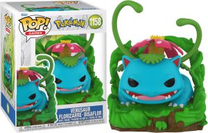 Florizarre, le Pokémon n°03 du Pokédex, débarque en Funko Pop avec sa fleur emblématique et son allure imposante.
