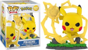 Pikachu quitte sa pose statique pour une Funko Pop pleine d’énergie. En pleine course, le Pokémon emblématique affiche son jaune éclatant et ses joues rouges chargées d’électricité.