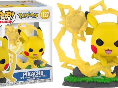 Pikachu quitte sa pose statique pour une Funko Pop pleine d’énergie. En pleine course, le Pokémon emblématique affiche son jaune éclatant et ses joues rouges chargées d’électricité.