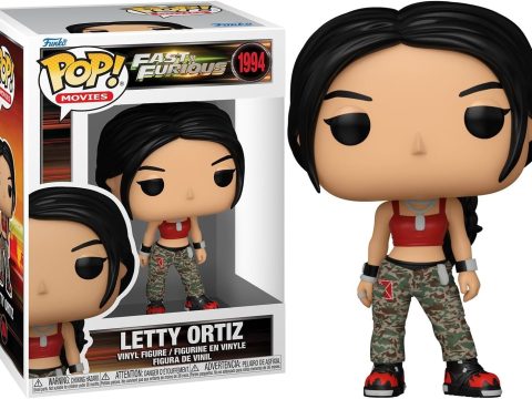 Funko Pop Letty Ortiz Fast & Furious : Édition 25e anniversaire avec tenue camouflage et débardeur rouge, une figurine iconique pour les fans de la saga.
