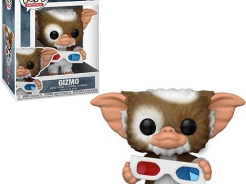Gizmo en parfait amateur de cinéma, équipé de sa paire de lunettes 3D.