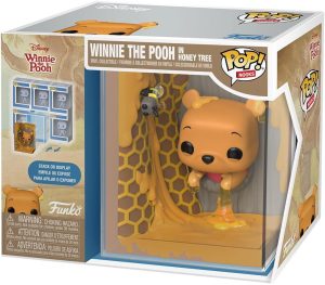 Funko Pop Winnie l’Ourson avec décor 3D inédit : une figurine immersive inspirée de l’arbre à miel, hommage nostalgique à la Forêt des Rêves Bleus de Disney.