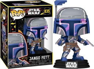 Jango Fett version Retro Series débarque en Funko Pop ! Un design vintage inspiré des années 70 pour une icône Star Wars incontournable.