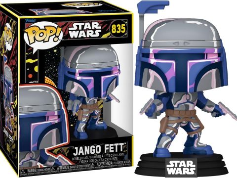 Jango Fett version Retro Series débarque en Funko Pop ! Un design vintage inspiré des années 70 pour une icône Star Wars incontournable.