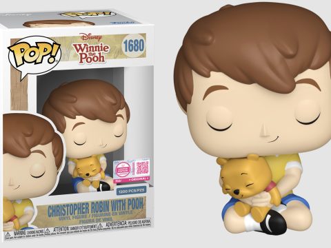 Funko immortalise une scène emblématique des Aventures de Winnie l’Ourson avec Christopher Robin tenant tendrement Winnie dans ses bras. Limitée à 1 200 exemplaires.