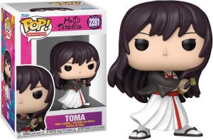 Funko Pop Toma Hell’s Paradise : figurine anime avec tenue d’Asaemon et posture de combat, sabre prêt.