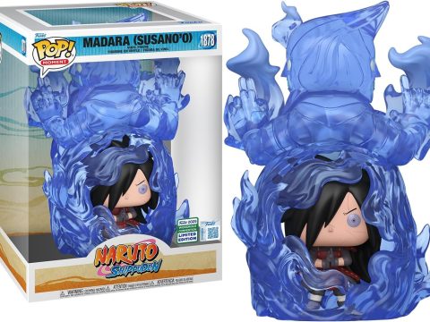 Madara Uchiha invoque son Susano’o dans la Funko Pop Moment #1878, Exclusive Wondrous Con 2025 incontournable pour fans de Naruto.