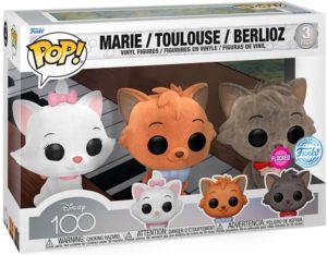 Redécouvrez Les Aristochats avec ce pack Funko Pop exclusif réunissant Toulouse, Berlioz et Marie, pièce collector dédiée au film culte Disney.