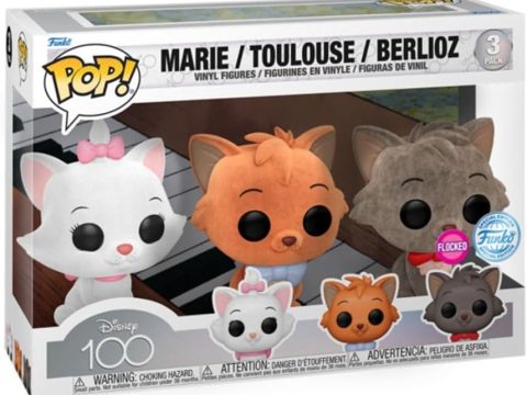 Redécouvrez Les Aristochats avec ce pack Funko Pop exclusif réunissant Toulouse, Berlioz et Marie, pièce collector dédiée au film culte Disney.