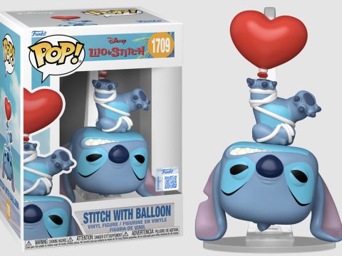 Funko Pop Disney Lilo & Stitch – Stitch with Balloon n°1709 Stitch révèle sa tendresse dans une scène culte où il tient un ballon cœur rouge. Entre force et fragilité, découvrez la magie de ce personnage Disney emblématique.