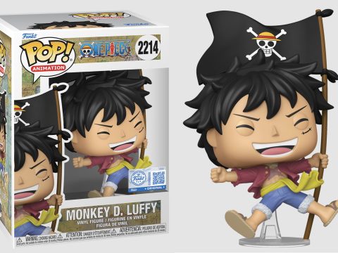 Funko Pop One Piece – Monkey D. Luffy with Flag n°2214 Monkey D. Luffy, héros emblématique de l’anime One Piece, débarque en figurine Funko Pop. Fidèle à son apparence iconique, il est représenté avec son drapeau pirate flottant.