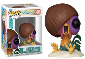 Retrouvez Hei Hei, le coq le plus improbable de l’univers Disney, en figurine Funko Pop inspirée de Vaiana."