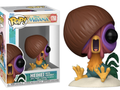 Retrouvez Hei Hei, le coq le plus improbable de l’univers Disney, en figurine Funko Pop inspirée de Vaiana."
