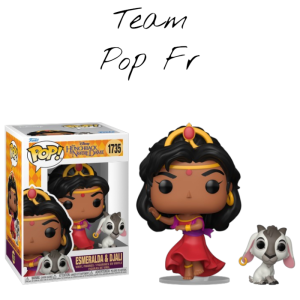 Esmeralda dansant avec Djali s’invite en Funko Pop pour l’anniversaire du classique Disney de 1996.