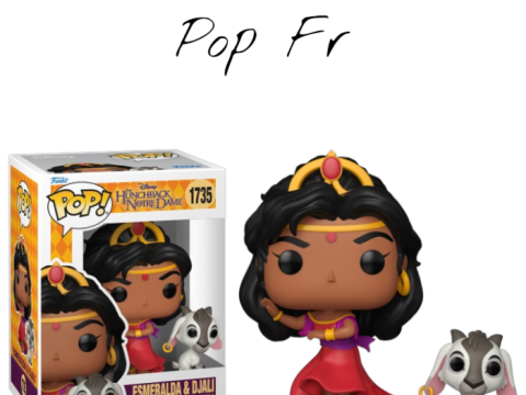 Esmeralda dansant avec Djali s’invite en Funko Pop pour l’anniversaire du classique Disney de 1996.