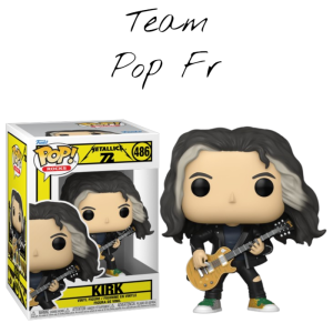 Kirk Hammett arrive en Funko Pop inspirée de l’album 72 Seasons. Une figurine incontournable pour les fans de Metallica.