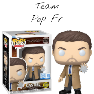 La Funko Pop Castiel Glow in the Dark n°1840 débarque en exclusivité chez Micromania. Une figurine lumineuse incontournable pour les fans de Supernatural.