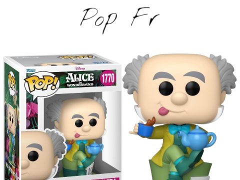 Funko Pop Alice in Wonderland – Mad Hatter with Tea n°1770 Découvrez la Funko Pop du Chapelier Fou d'Alice au Pays des Merveilles, assis sur son chapeau vert avec sa tasse de thé.