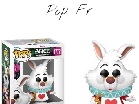 Funko Pop Alice in Wonderland – White Rabbit with Horn n°1772 Avec sa trompette dorée et son tablier immaculé, Monsieur Lapin Blanc fait sa première apparition en 1951 dans Alice au Pays des Merveilles, l’un des grands classiques des studios Disney.