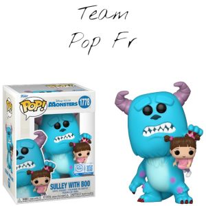 Disponible sur Team Pop Fr : la Funko Pop Sulley avec Boo n°1778, inspirée du film d'animation Monstres et Cie, au prix de 18,00€.