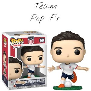 🚨 Disponible sur Team Pop Fr : la Funko Pop Christian Pulisic n°69, au prix de 16,00€.