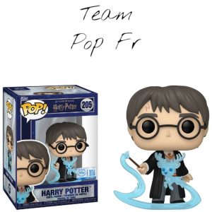 Alerte disponibilité — Harry Potter rejoint Team Pop Fr dans une Funko Pop magique, baguette levée, invoquant son Patronus en forme de cerf.