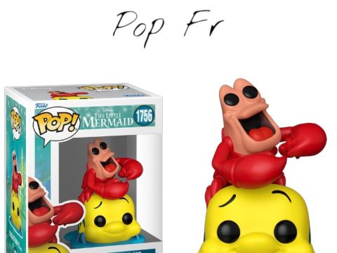 Funko Pop La Petite Sirène (1989) – Sébastien & Polochon n°1756 🚨 Disponible sur Team Pop Fr : la Funko Pop Sébastien sur le dos de Polochon, une scène emblématique de La Petite Sirène proposée à 16,00€.