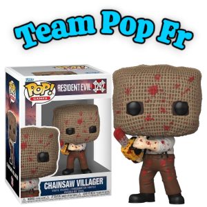 Comparez le prix de la Funko Pop Chainsaw Villager sur Team Pop Fr. Retrouvez l'un des ennemis les plus terrifiants de la saga Resident Evil.