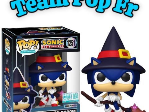Comparez les prix et achetez la figurine Funko Pop Sonic The Hedgehog Sonic on Broom n°1251 au prix de 24,99€.